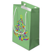 LGBT+ Pride Kerstboom Cadeautas (Achterkant Gekanteld)