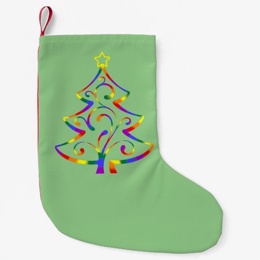 LGBT+ Pride Kerstboom Sock Kleine Kerstsok (Voorkant)
