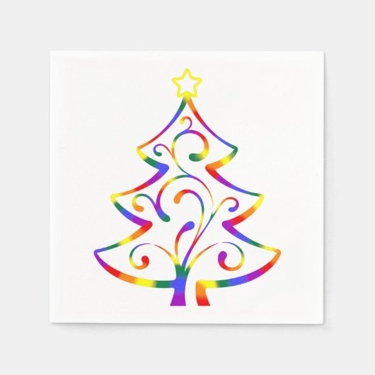 LGBT+ Pride kerstboompapier — Luiers Servet (Voorkant)