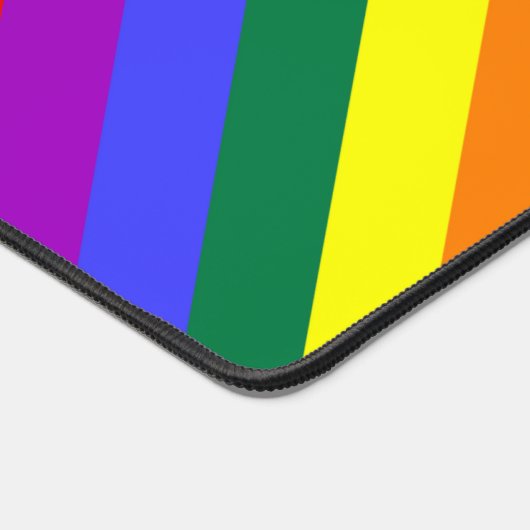 LGBT Pride Kleuren Strepen Bureaumat (Hoek)