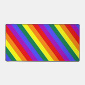 LGBT Pride Kleuren Strepen Bureaumat (Voorkant)