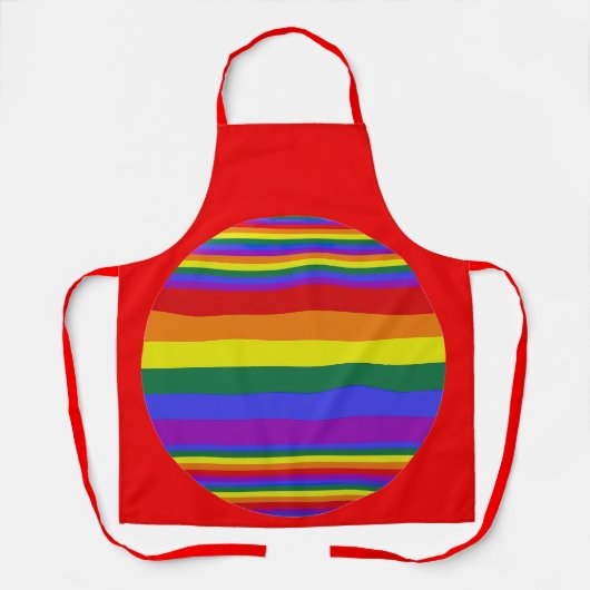 LGBT Pride Kleuren Vrouwen Schort (Voorkant)
