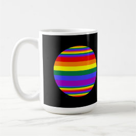 LGBT Pride Kleuren Zwart Koffiemok