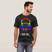 LGBT Pride Klinkt in Muziek T-shirt (Voorkant volledig)