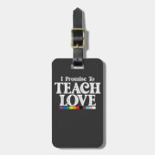 LGBT Pride-leraar die ik beloof dat ik elke liefhe Bagagelabel (Voorkant verticaal)