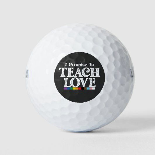 LGBT Pride-leraar die ik beloof dat ik elke liefhe Golfballen (Voorkant)