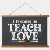 LGBT Pride-leraar die ik beloof dat ik elke liefhe Hangend Wandkleed (Voorkant)