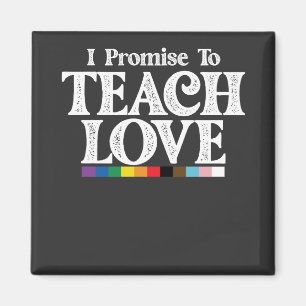 LGBT Pride Leraar Ik Beloof Van Love Gay Te Leren Magneet