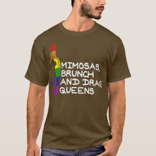 LGBT Pride Lesbische Gay Lover Mimosas Brunch En T-shirt