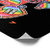 LGBT+pride. Liefde is liefde, gelijkheid, Pride da Poster (Hoek)