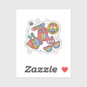 LGBT+pride. Liefde is liefde, gelijkheid, Pride da Sticker (Vel)