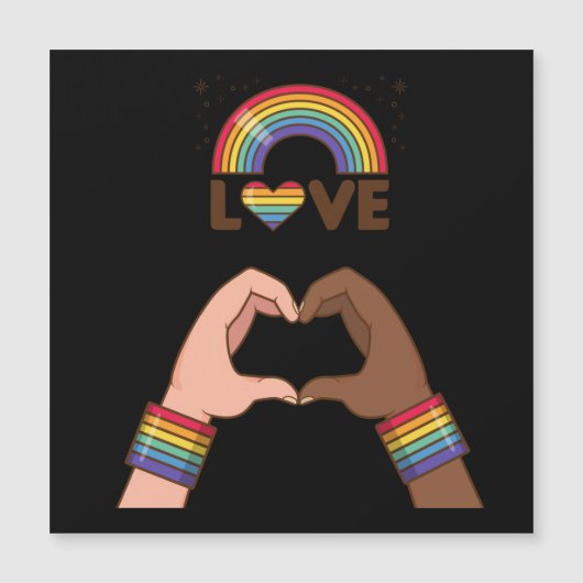 LGBT+Pride. Liefde regenboog. Hart. (Voorkant)