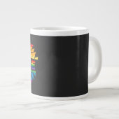 LGBT+Pride liefde, regenboogbloem Koffie Mok (Voorkant rechts)