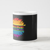 LGBT+Pride liefde, regenboogbloem Koffie Mok (Voorkant)