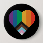 LGBT+pride liefde. Regenboogvlag Button (Voorkant)