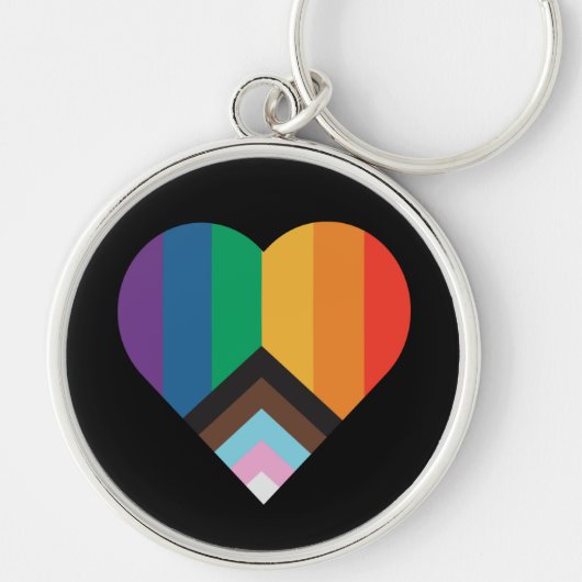 LGBT+pride liefde. Regenboogvlag Sleutelhanger (Voorkant)
