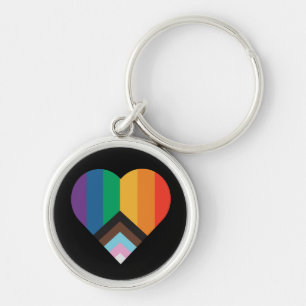 LGBT+pride liefde. Regenboogvlag Sleutelhanger