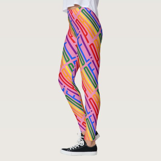 LGBT Pride Love is Love Equality Rainbow Flag Legg Leggings (Links)