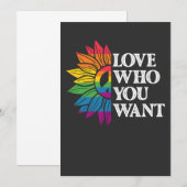 LGBT Pride Love You want Gay Lesbian Kaart (Voorkant / Achterkant)