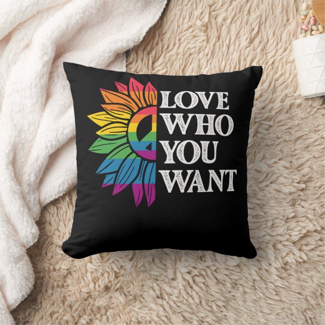 LGBT Pride Love You want Gay Lesbian Kussen (Deken)