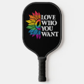 LGBT Pride Love You want Gay Lesbian Pickleball Paddle (Voorkant)