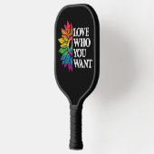 LGBT Pride Love You want Gay Lesbian Pickleball Paddle (Links)