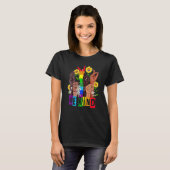 LGBT Pride Maand Hand Zonnebloem Be Kind Teken Lan T-shirt (Voorkant volledig)