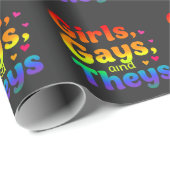 LGBT Pride Maand Inclusie voor Meisjes, Homoseksue Cadeaupapier (Rol Hoek)