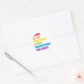 LGBT Pride Maand Ontwerp voor Gay Pride Copy Ronde Sticker (Envelop)