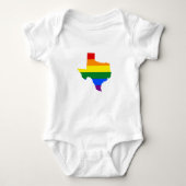 LGBT Pride map Texas Romper (Voorkant)