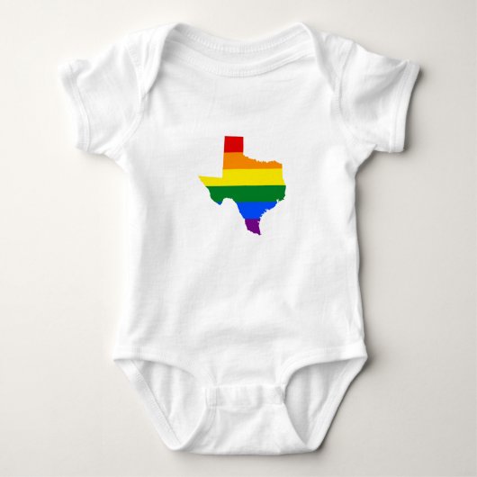 LGBT Pride map Texas Romper (Voorkant)