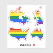 LGBT Pride Maps I Sticker (Vel)
