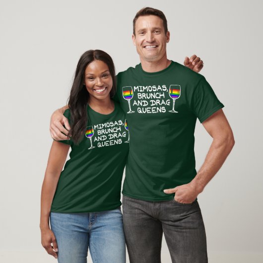 LGBT Pride Mimosas Brunch en Drag Queens Gay T-shirt (Unisex)