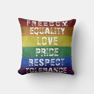 LGBT Pride Moderne Regenboog Strepen Vlag Kussen
