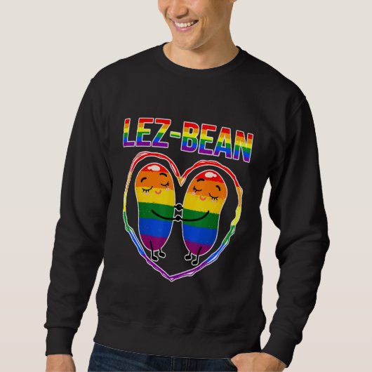 Lgbt Pride Month Lesbian Pride Lez-Bean Rainbow Fl Trui (Voorkant)