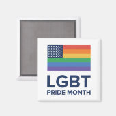 LGBT Pride Month | Verenigde Staten Magneet (Voorkant / Achterkant)