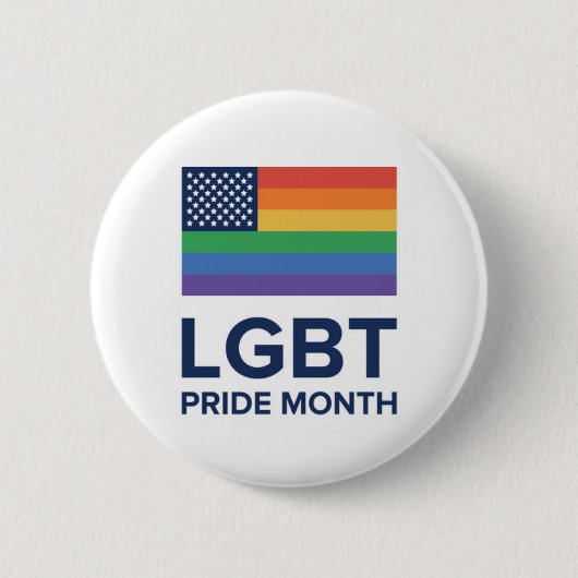 LGBT Pride Month | Verenigde Staten Ronde Button 5,7 Cm (Voorkant)