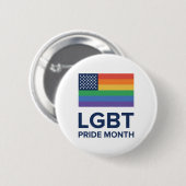 LGBT Pride Month | Verenigde Staten Ronde Button 5,7 Cm (Voorkant /achterkant)