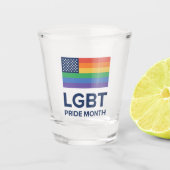 LGBT Pride Month | Verenigde Staten Shot Glas (Voorkant)