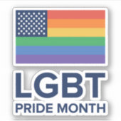 LGBT Pride Month | Verenigde Staten Sticker (Voorkant)
