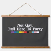LGBT Pride niet hier alleen maar om partijsteun te Hangend Wandkleed (Voorkant)