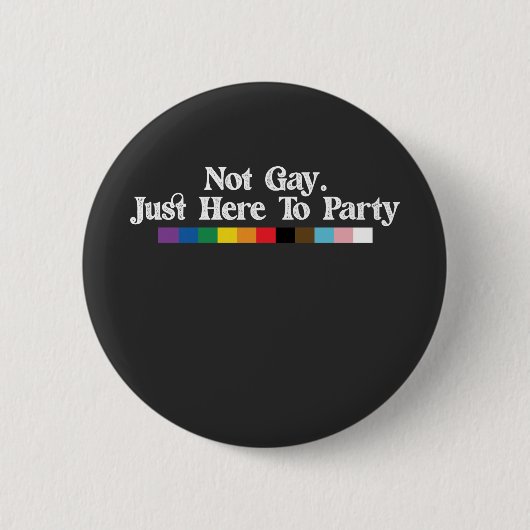 LGBT Pride niet hier alleen maar om partijsteun te Ronde Button 5,7 Cm (Voorkant)