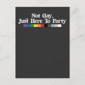 LGBT Pride niet hier alleen maar om partijsteun te Uitnodiging Briefkaart (Voorkant)