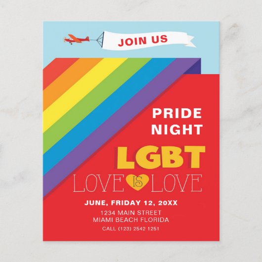 LGBT Pride Night Flyer (Voorkant)