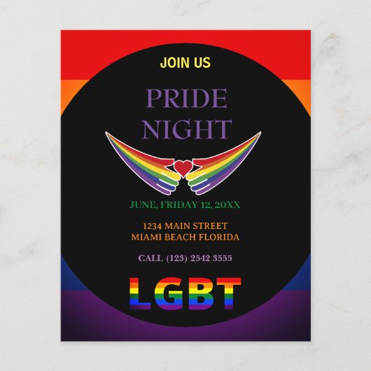 LGBT Pride Night Flyer (Voorkant)