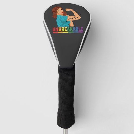 LGBT Pride onbreekbare trots van moeder homoseksue Golfheadcover (Voorkant)