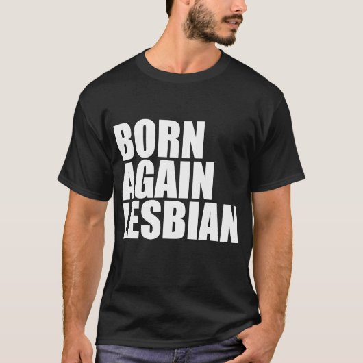 LGBT Pride, opnieuw geboren Lesbian Rainbow Suppor T-shirt (Voorkant)