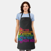 LGBT Pride Ouders Acceptatie Ik ben nu je moeder H Schort (Gedragen)