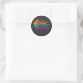 LGBT Pride Ouders die me nu toelaten dat je moeder Ronde Sticker (Tas)