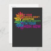 LGBT Pride Ouders die me nu toelaten dat je moeder Uitnodiging Briefkaart (Voorkant / Achterkant)